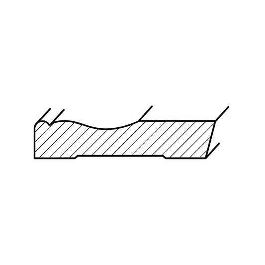 Sockel profilerad Furu Nr.3018