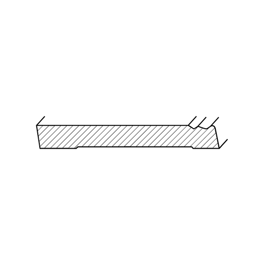 Sockel profilerad Furu Nr.8